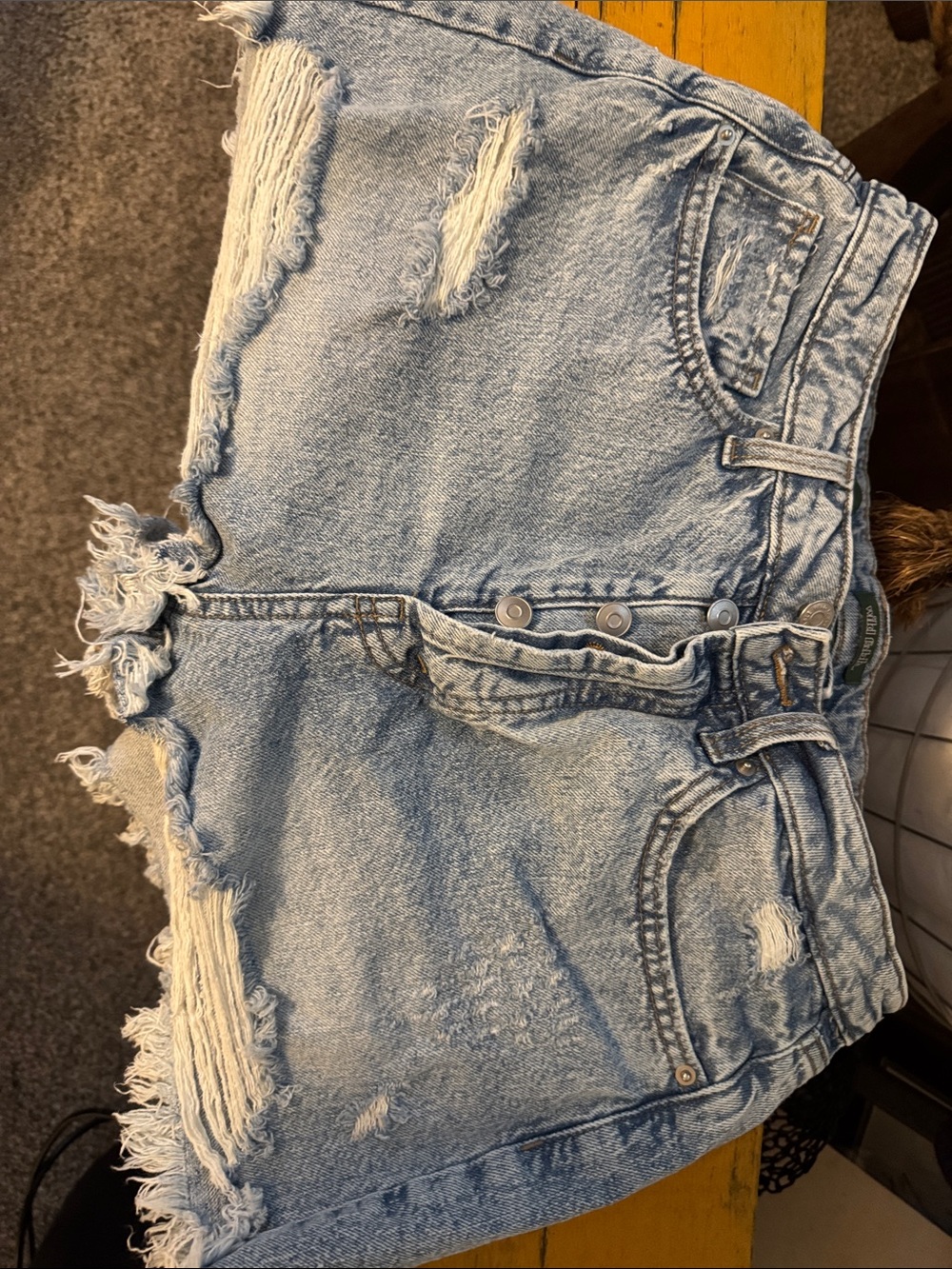 wild fable Light Blue Distressed Denim Shorts